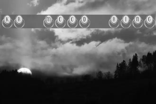 KR Mood Ring Schriftart examples