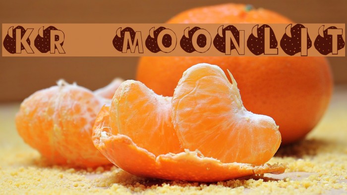 KR Moonlit Font examples