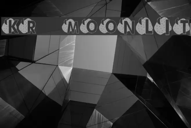 KR Moonlit Font examples