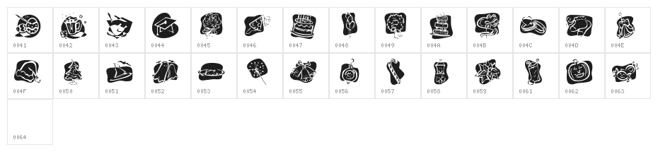 KR More Holidays Character Map