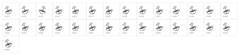 KR Morning Must! Character Map