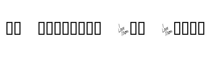 KR Mother's Day Dings  font caratteri gratis