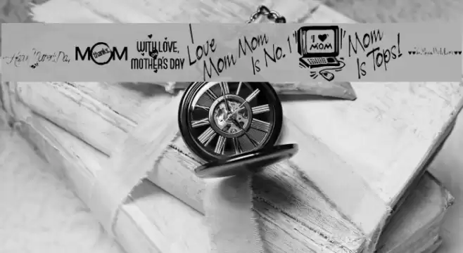 KR Mother's Day Dings Font examples