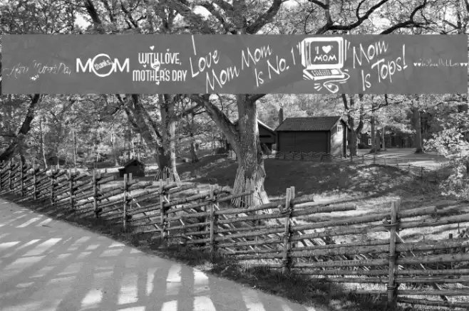 KR Mother's Day Dings Font examples