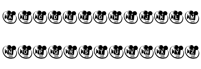 KR Movie Time Font LOWERCASE