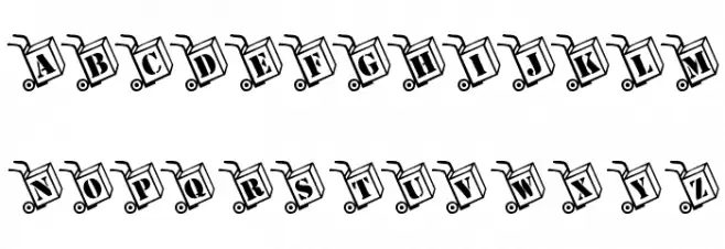 KR Moving Day Font UPPERCASE