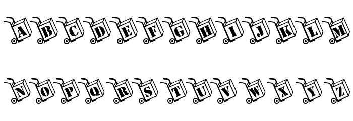 KR Moving Day Font LOWERCASE
