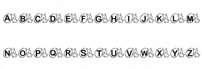 KR Mr. Bunny フォント その他の文字