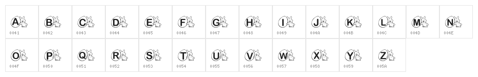 KR Mr. Bunny Character Map