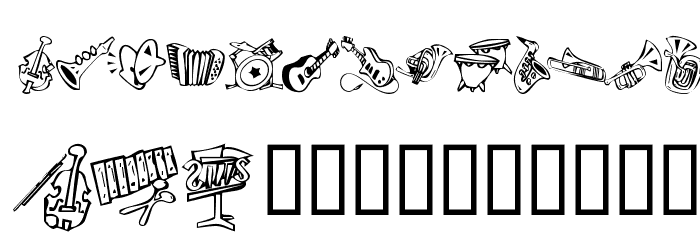KR Music Class Font OTHER CHARS