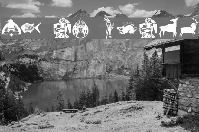 KR NA Dings Font examples