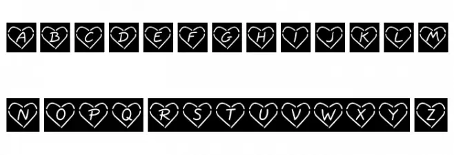 KR Neon Love خط أحرف كبيرة