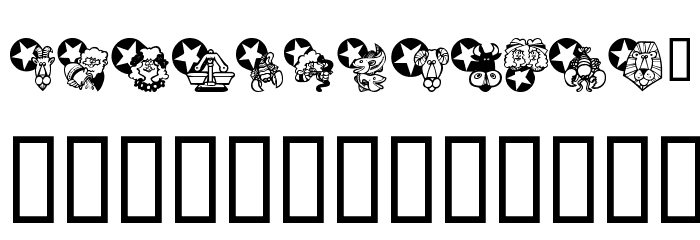 KR New Astro Font LOWERCASE
