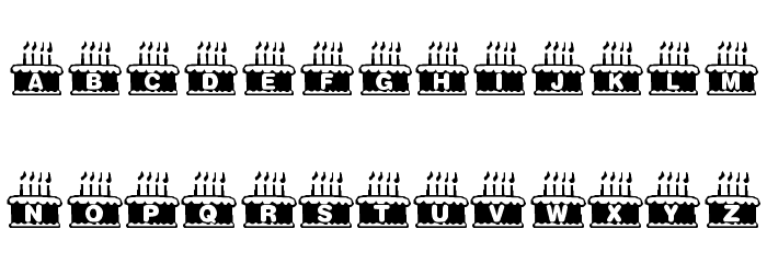 KR Nght's Birthday Font OTHER CHARS