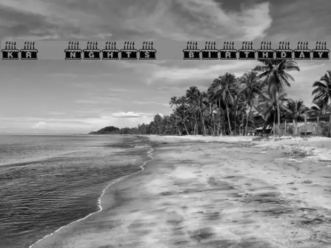 KR Nght's Birthday Font examples