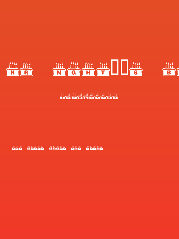 KR Nght's Birthday Poster