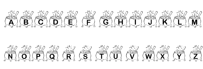 KR Nght's Brew! Font LOWERCASE