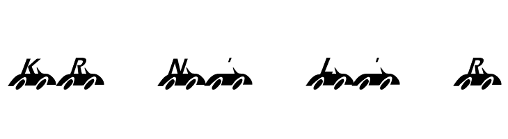 KR Nick's Lil' Racer Font