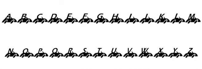 KR Nick's Lil' Racer フォント 小文字