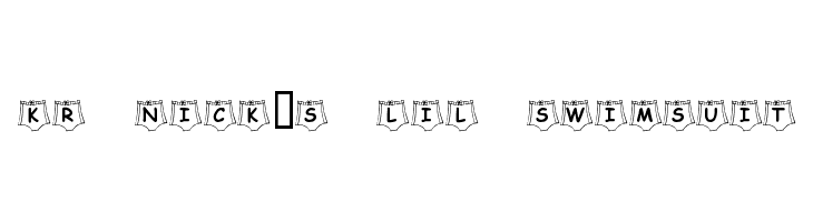 KR Nick's Lil Swimsuit Font