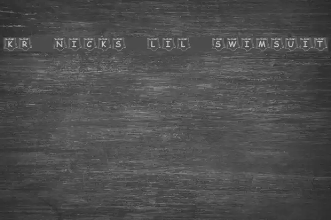 KR Nick's Lil Swimsuit Font examples