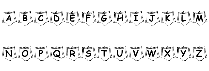KR Nick's Lil Swimsuit Font LOWERCASE