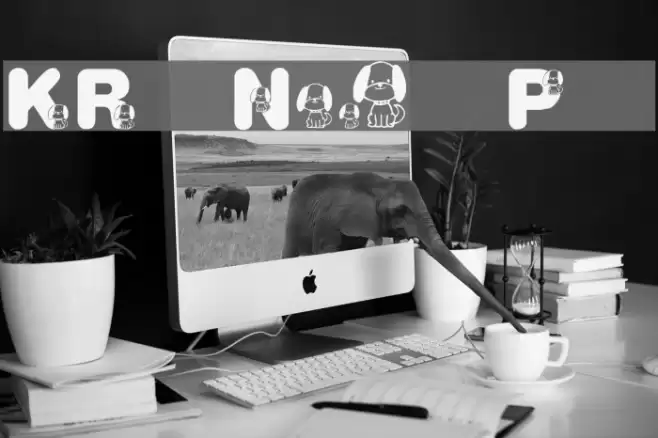 KR Nick's Puppy 1 Font examples