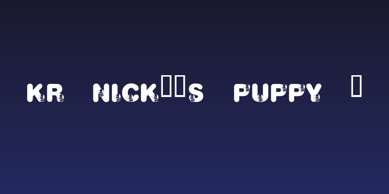 KR Nick's Puppy 1 Social Header