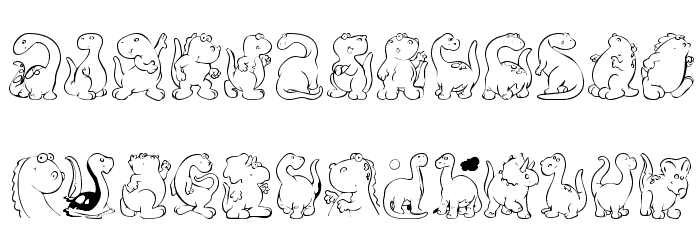KR Nicky's Dinos Font OTHER CHARS