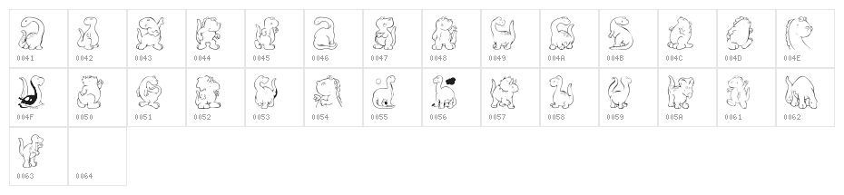 KR Nicky's Dinos Character Map