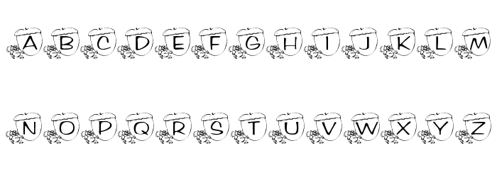 KR Nutsy! Font Alte caractere
