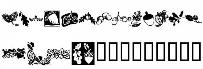 KR Oaken Font OTHER CHARS