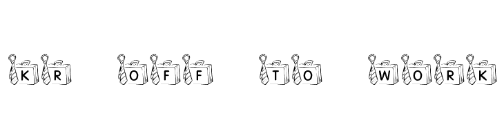 KR Off To Work! Font