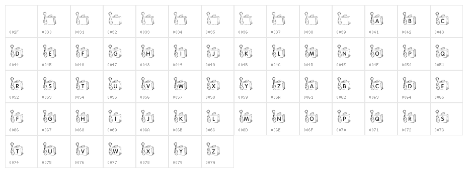 KR Off To Work! Character Map