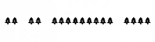 KR Oh Christmas Tree  Скачать бесплатные шрифты