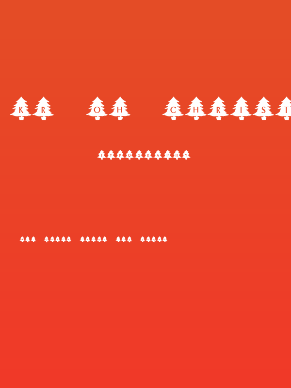 KR Oh Christmas Tree Poster