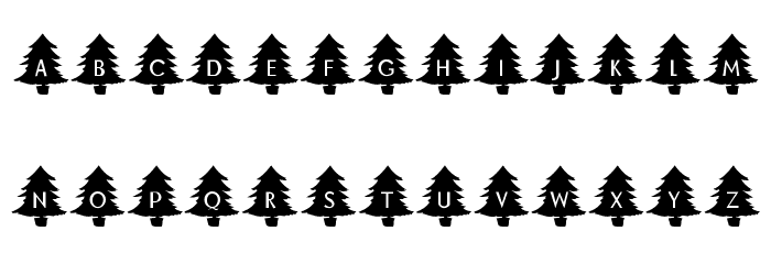 KR Oh Christmas Tree Font LOWERCASE