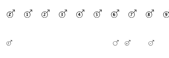 KR Oh Man! Font OTHER CHARS