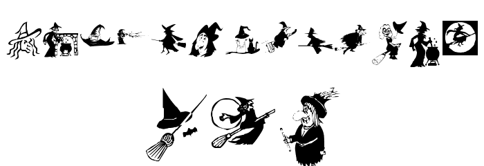 KR Oh Witchy Poo! Font LOWERCASE