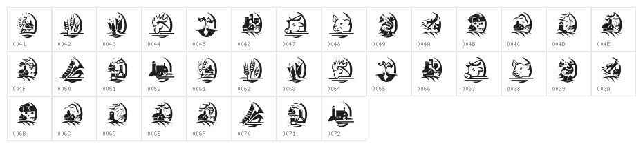 KR On The Farm Character Map