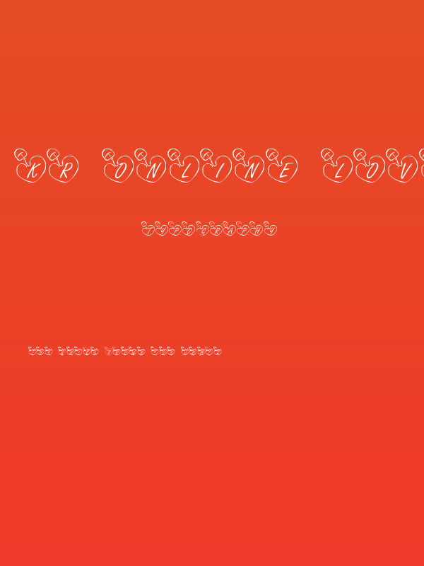 KR Online Love Poster