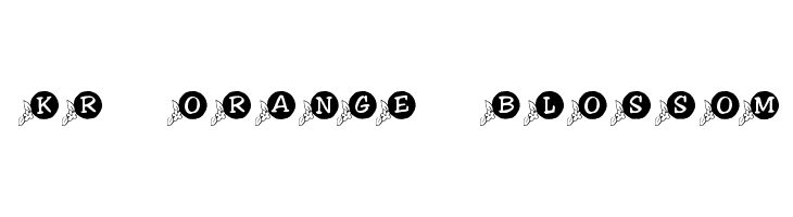 KR Orange Blossom Font