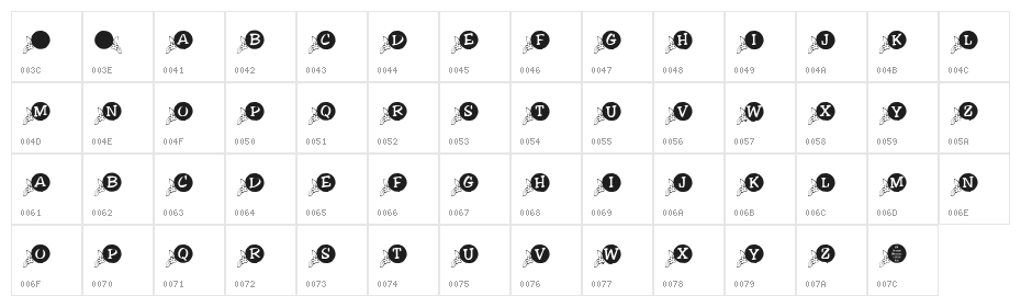KR Orange Blossom Character Map