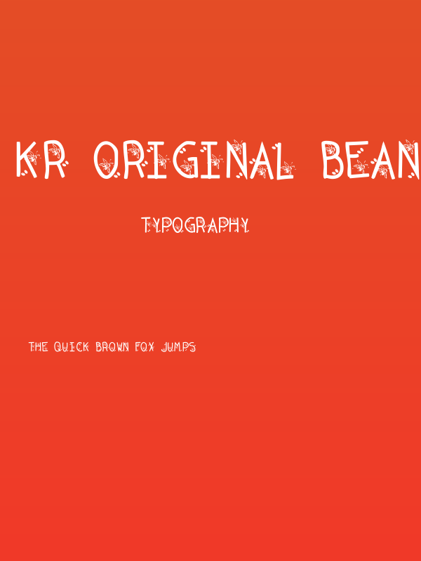 KR Original Bean Poster