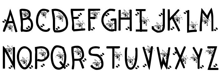 KR Original Bean Font LOWERCASE