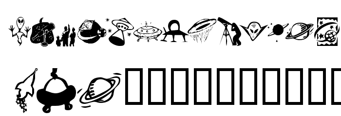 KR Out Of This World Font OTHER CHARS