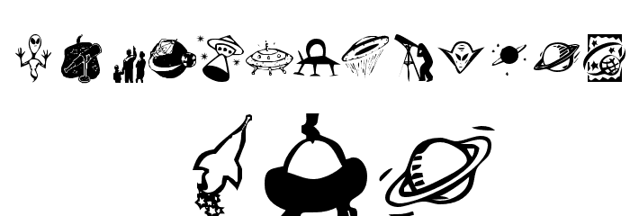 KR Out Of This World Font LOWERCASE