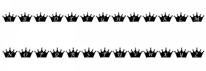 KR PRincEsS Schriftart Groß