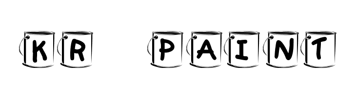 KR Paint Font