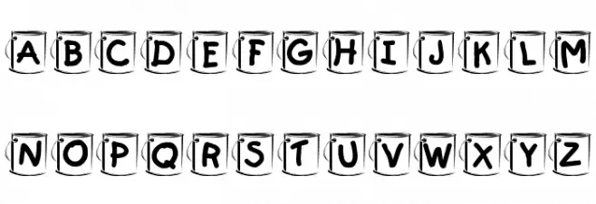 KR Paint Font OTHER CHARS